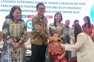 Joune Ganda Ajak Perempuan Dewasa Deteksi Dini Kanker Serviks, Turut Pantau Vaksinasi DBD