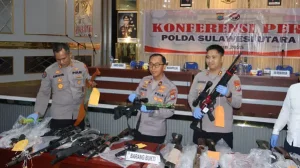Tim Gabungan Polda Sulut Amankan Teknisi dan Penjual Senjata Angin Rakitan Ilegal di Minahasa Tenggara