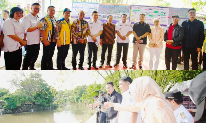 Gubernur Yulius Selvanus Tinjau Infrastruktur, Bahas Solusi Banjir dan Proyek MORR 3 Bersama Komisi V DPR RI