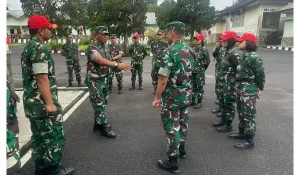 Brigjen TNI Yustinus Yulianto Tinjau SPPI di Rindam XIII/Merdeka, Pastikan Pelatihan Sesuai Standar