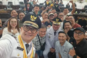 Gebrakan PJBM Sukseskan Munas Apkasi, Nando Adam: “Torang deng Bupati Joune Ganda”