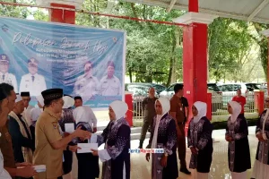 Joune Ganda Lepas dan Beri Tali Kasih Bagi Calon Jemaah Haji Minut, Titip Doa untuk Tanah Tonsea