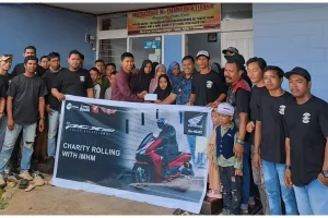 Bersama Komunitas Honda IMHM, AHM Gelar Charity Rolling