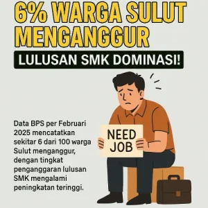Fakta Mengejutkan: 6 dari 100 Warga Sulut Menganggur, Lulusan SMK Paling Banyak!