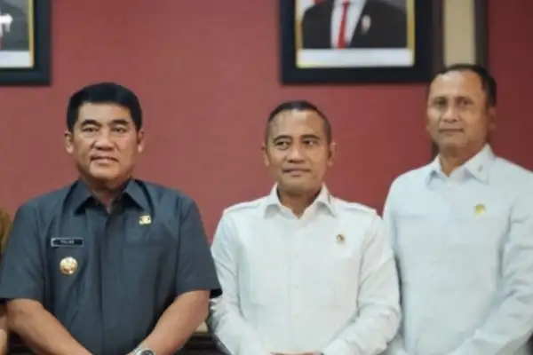 Bertemu Gubernur Yulius Selvanus, Eddy Hartono Minta Lakukan Upaya Preventif Cegah Aksi Terorisme