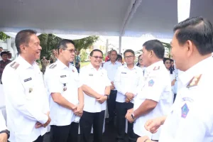 Bupati Minsel Franky Wongkar Hadir di Kegiatan Penyerahan Hewan Kurban Pemprov Sulut