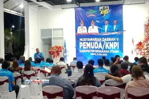 Virgino Dondokambey Kembali Nahkodai KNPI Minahasa Utara 2025-2028