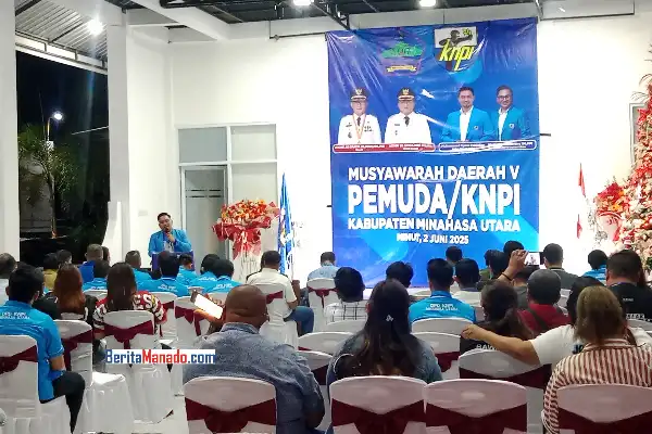 Virgino Dondokambey Kembali Nahkodai KNPI Minahasa Utara 2025-2028