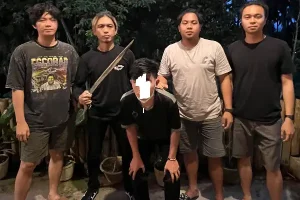 Black Resmob Polres Airmadidi Amankan Pelaku Pengancaman dengan Sajam, Sempat Viral di Medsos