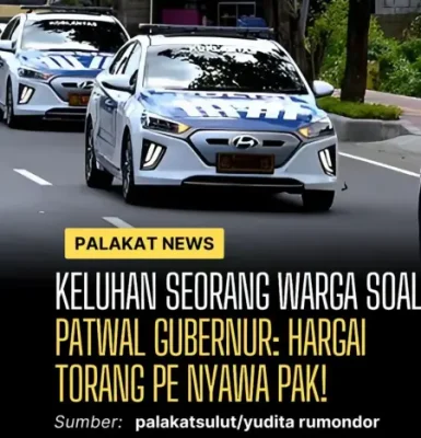 Dituding Ugal-ugalan, Pemprov Sulut Tegaskan Patwal Gubernur Sudah Sesuai Prosedur