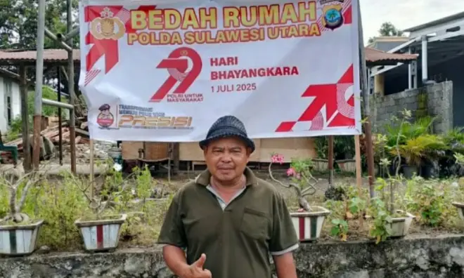 Berkat Polda Sulut, Rumah Kendy Raranta Tak Layak Huni Kini Disulap Jadi Tempat Nyaman