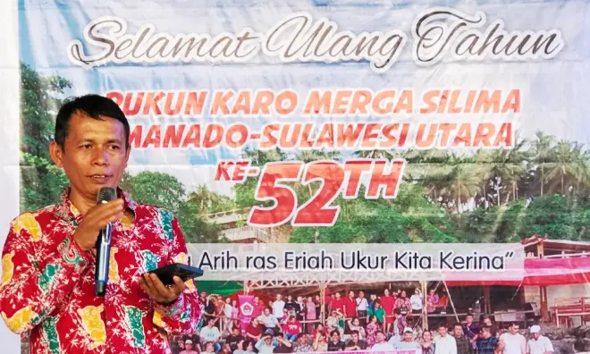 Salmon Tarigan Kembali Nahkodai Keluarga Besar Karo Merga Silima Manado-Sulawesi Utara