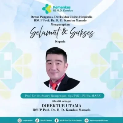 Mengenal Sosok Prof Starry Rampengan, Nakhoda Baru RSUP Kandou Manado