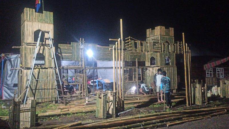 Favored Camp 2025, Pelprap GPdI Victory Tonsewer Bangun Tenda dari Bambu