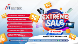 itCenter Manado Gelar Extreme Sale: Diskon Gila-Gilaan untuk Produk Elektronik dan Rumah Tangga!