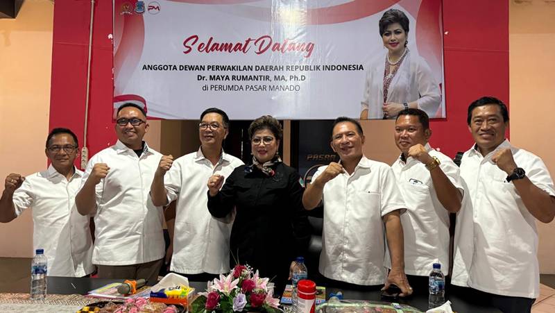 Senator Maya Rumantir Kunker ke PD Pasar Kota Manado, Sampaikan Hal Penting Ini