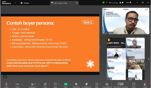 Telkom Regional 5 Gelar JOIN Insight,  Edukasi Cara Menulis Deskripsi Produk agar Laku Keras