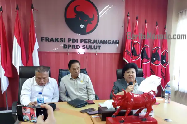 Fraksi PDIP Gelar Konferensi Pers Soal Hilangnya Simbol ODSK di RS Daerah Provinsi