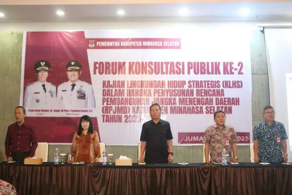 Buka Forum Konsultasi Publik KLHS RPJMD Minsel 2025-2029, Bupati Franky Wongkar Sampaikan Pesan Ini