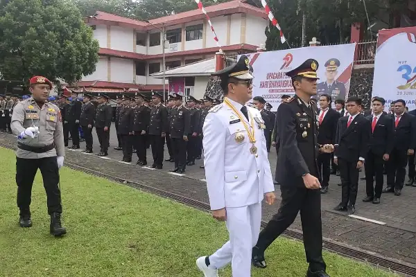HUT ke-79 Bhayangkara: Joune Ganda dan Auliya Djabar Duet Harmonis Pengayom Minut