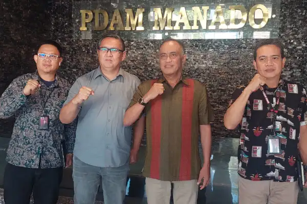 Direktur Perumdam AVO Palu Roy Sumakul Kunker ke PDAM Manado, Tukar Pikiran Wujudkan Pelayanan Maksimal