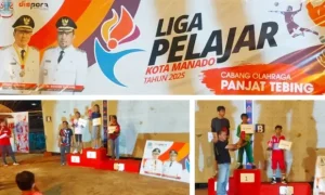 Liga Pelajar Manado 2025: Cabor Panjat Tebing Sukses Rampungkan Seluruh Kategori
