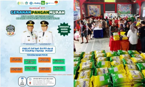 Gubernur Yulius Selvanus Tanggap Cepat! Lonjakan Harga Sembako Direspon dengan Gerakan "Pangan Murah"
