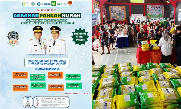 Gubernur Yulius Selvanus Tanggap Cepat! Lonjakan Harga Sembako Direspon dengan Gerakan "Pangan Murah"
