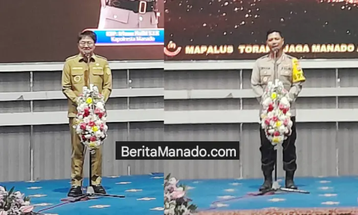 Andrei Angouw Sambut Kapolresta Baru, Apresiasi Kinerja Kombes Julianto Sirait