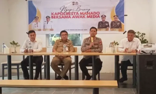 Manado Aman Dimulai dari Kita, Pesan Tegas Kapolresta Saat Ngopi Bareng Media 