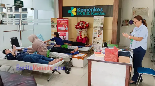Aksi Nyata Kemanusiaan, RSUP Kandou Manado Gelar Donor Darah Sukarela
