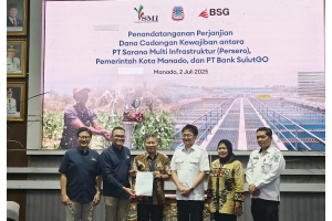 BSG, PT SMI dan Pemerintah Kota Manado Tandatangani Perjanjian Dana Cadangan Kewajiban