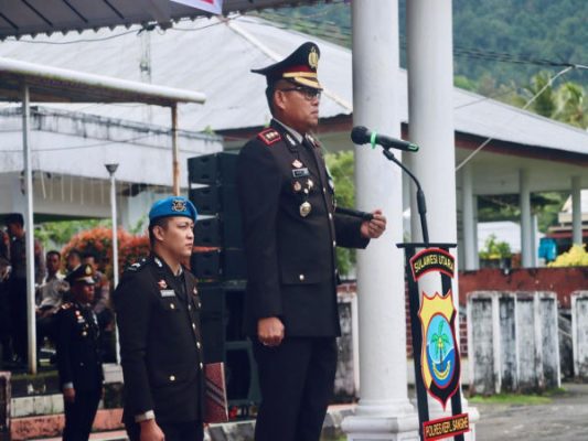Semarak Hari Bhayangkara ke-79 di Sangihe, Polres Gelar Upacara dan Layanan Publik