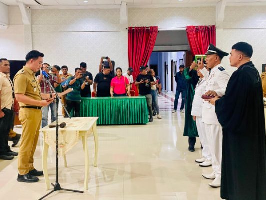 Bupati Thungari Lantik Penjabat Kapitalaung di Enam Kampung, Tekankan Transparansi dan Integritas