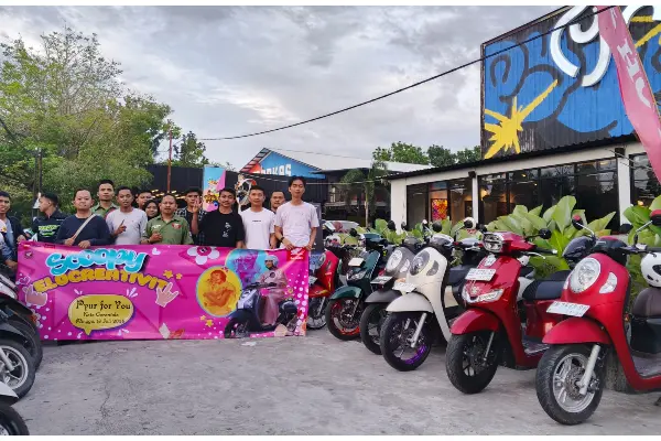 City Rolling Scoopy Velocreativity hingga Aksi Sosial Komunitas IMHG Sukses Digelar di Gorontalo