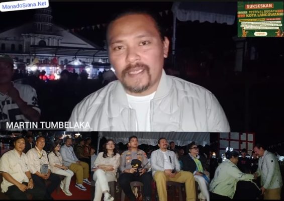 Martin Tumbelaka Anggota Komisi III DPR-RI Sambut Meriah Penutupan Festival Budaya Kota Langowan 2025