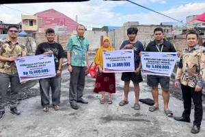 Pedagang Pasar Masomba Palu Tersenyum Kembali Berkat Asuransi Mikro BRI