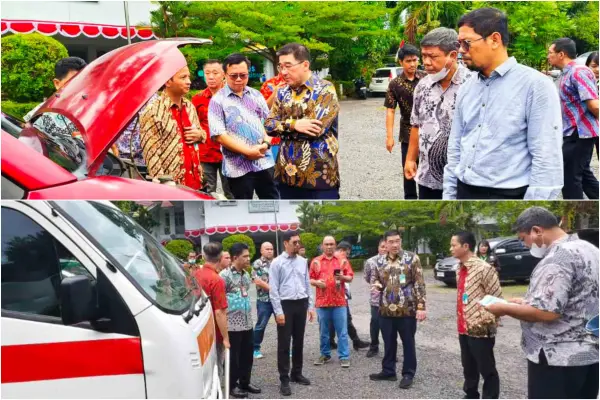Inspeksi Kendaraan Dinas di RSUP Kandou Manado, Dirut Starry Rampengan Tekankan Pentingnya Menjaga Aset Negara