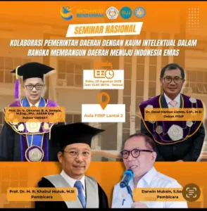 Bahas Kemitraan Pemerintah dan Kampus, FISIP Unsrat Manado Gelar Seminar Nasional