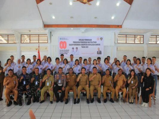Pelatihan Paskibraka Sangihe 2025 Dibuka, Bupati Serukan Semangat Merah Putih