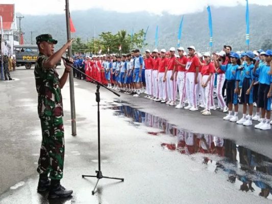 Semarak HUT RI ke-80, Kodim 1301 Sangihe Hadirkan Lomba Gerak Jalan hingga Catur