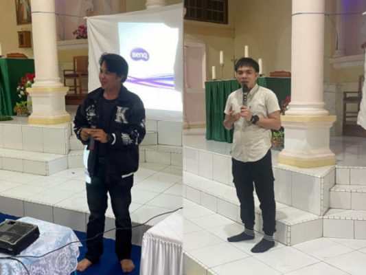 Bersatu dalam Iman, OMK Paroki Santo Yohanes Rasul Tahuna Gelar Program Triwulan di Stasi Hati Kudus Bahoi