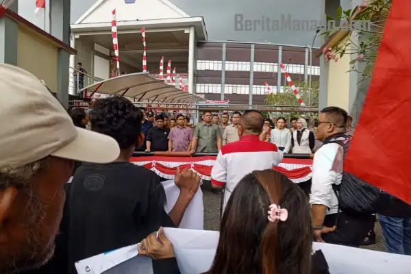 Aksi Demo di DPRD Sulut Ancam Eksekusi Lahan di Kelurahan Taas Bakal Berdarah