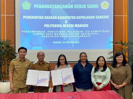 Pemkab Sangihe dan Politeknik Negeri Manado Jalin Kerja Sama Strategis di Bidang Pariwisata