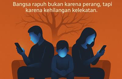 Ketika Pelukan Digantikan Gadget, Bangsa Kehilangan Akarnya