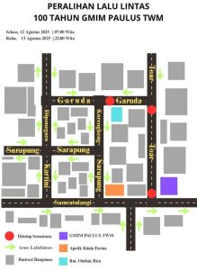 Perayaan HUT 100 Tahun GMIM Paulus TWM di Jalan Raya, Ini Alasannya