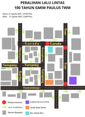 Perayaan HUT 100 Tahun GMIM Paulus TWM di Jalan Raya, Ini Alasannya