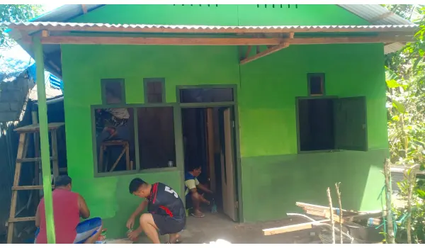 Pengerjaan RTLH Capai 87 Persen, Laela Bahagia Rumahnya Tidak Bocor Lagi