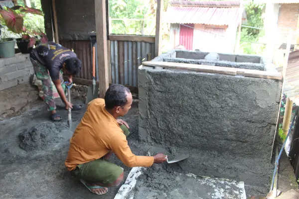 TMMD Kodim Manado Bangun 5 Titik Manunggal Air, Warga Tak Perlu Lagi Angkat Galon ke Sungai