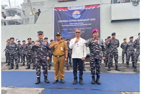 Lewat Ekspedisi Rupiah Berdaulat 2025, BI dan TNI-AL Tegaskan Kehadiran Negara di Perbatasan Sulut